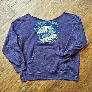 OFF THE SHOULDER CUSTOM OVERSIZED SWEATSHIRT SIZE MED/LG